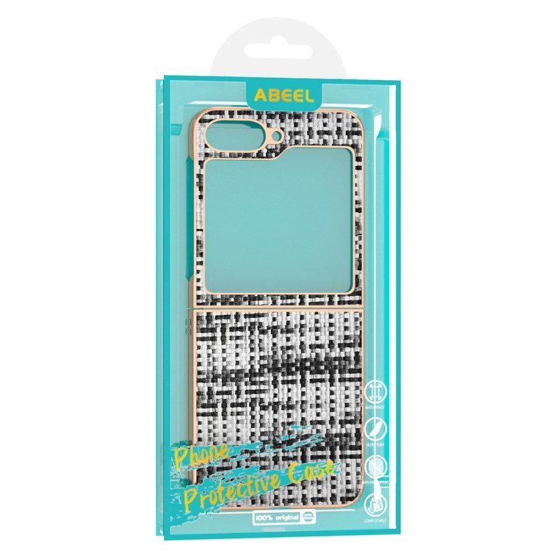 Skal För Samsung Galaxy Z Flip 7 Fe Texturerat Konstläder