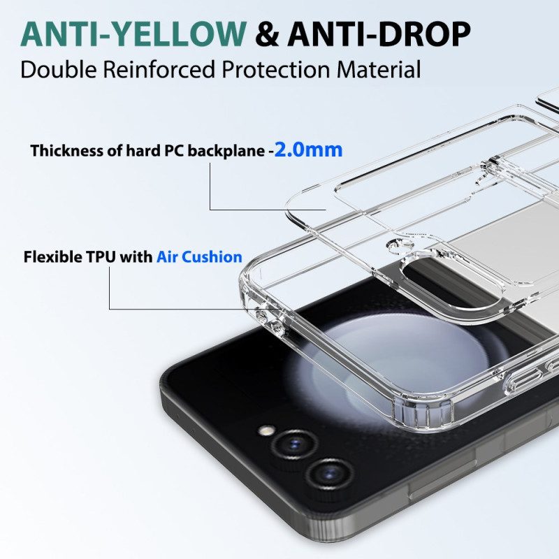 Skal För Samsung Galaxy Z Flip 7 Fe Transparent Design I Ett Stycke