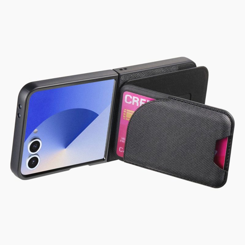 Skal För Samsung Galaxy Z Flip 7 Magnetisk Med Hållare Och Avtagbar Korthållare