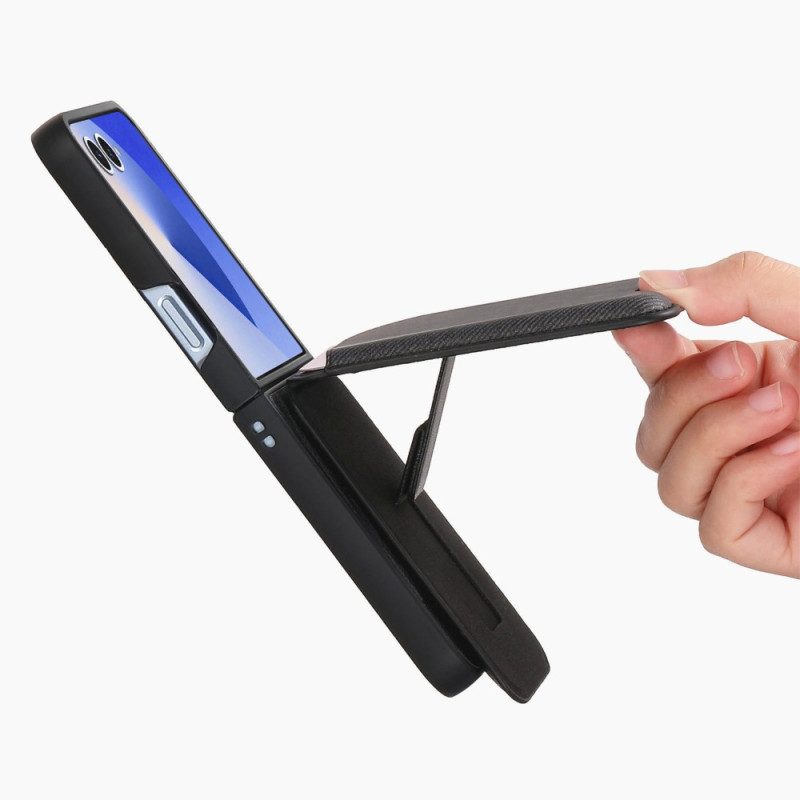 Skal För Samsung Galaxy Z Flip 7 Magnetisk Med Hållare Och Avtagbar Korthållare