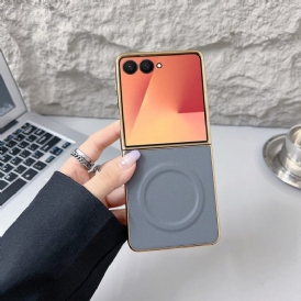 Skal För Samsung Galaxy Z Flip 7 Magnetisk Nappa Yta