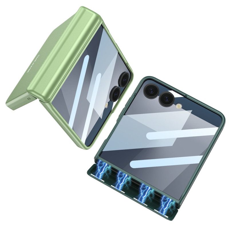 Skal För Samsung Galaxy Z Flip 7 Magnetiskt Gångjärnsskydd Och Skärmskydd