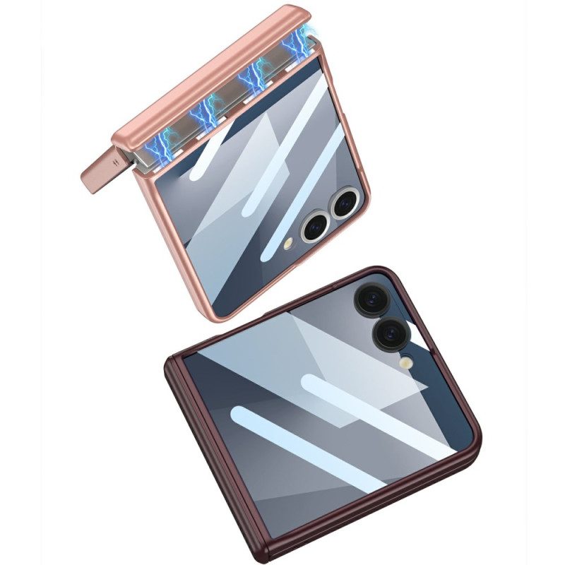 Skal För Samsung Galaxy Z Flip 7 Magnetiskt Gångjärnsskydd Och Skärmskydd