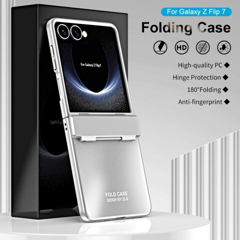 Skal För Samsung Galaxy Z Flip 7 Metallisk Effekt Med Gångjärn