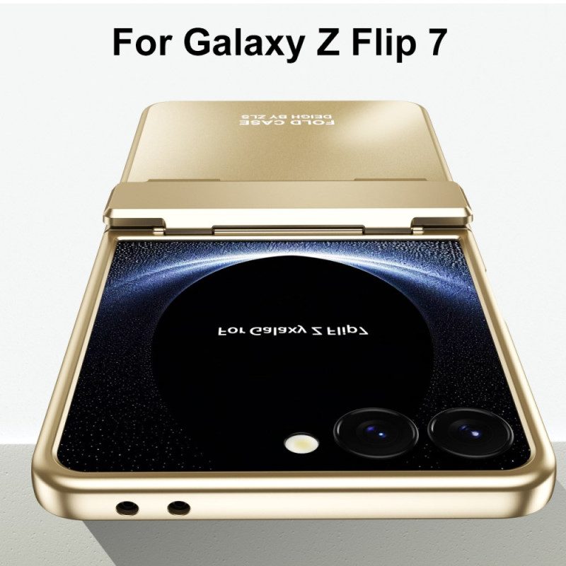 Skal För Samsung Galaxy Z Flip 7 Metallisk Effekt Med Skärmskydd