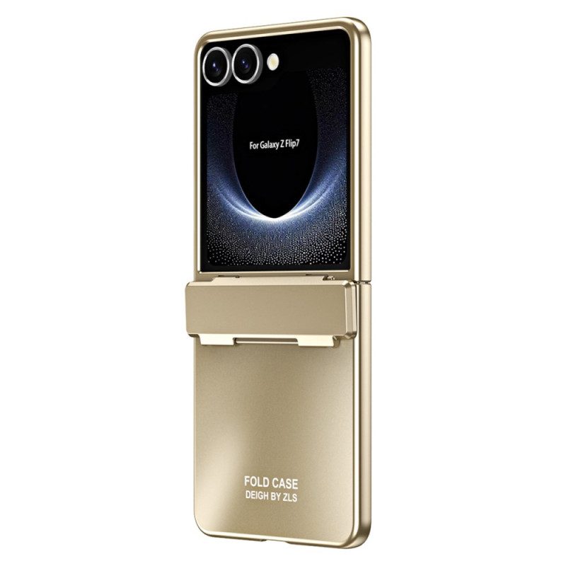 Skal För Samsung Galaxy Z Flip 7 Metallisk Effekt Med Skärmskydd