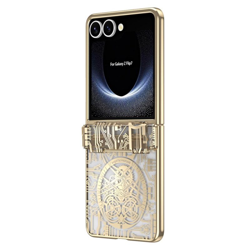 Skal För Samsung Galaxy Z Flip 7 Premium Med Bakre Skärmskydd