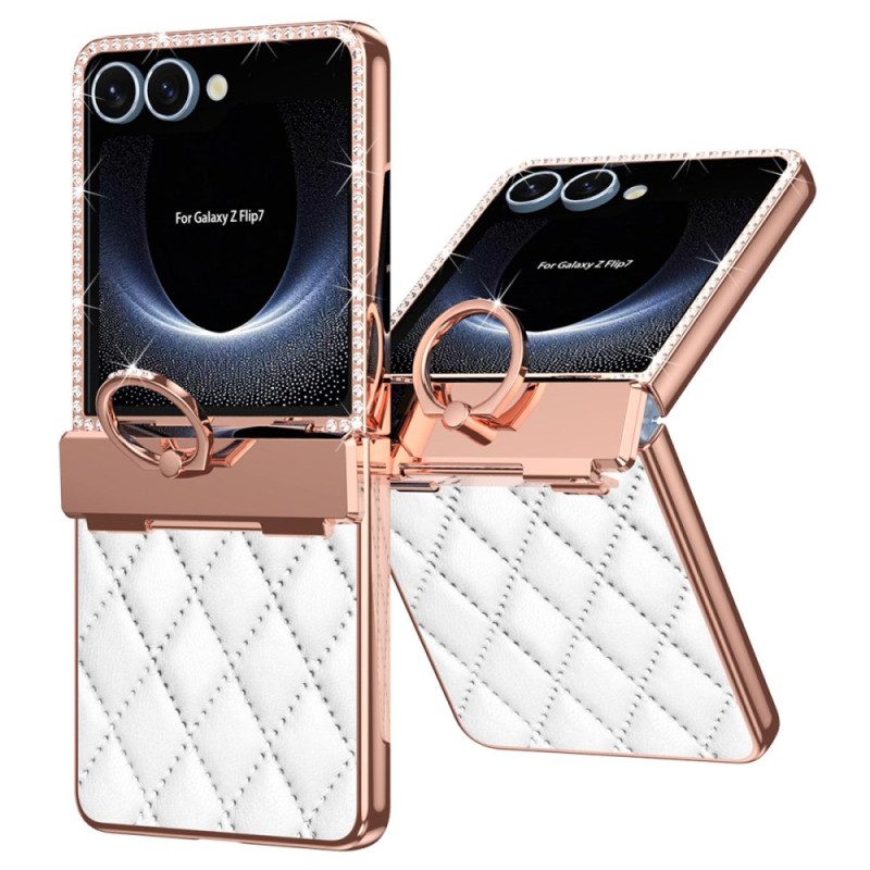 Skal För Samsung Galaxy Z Flip 7 Ringhållare Och Bakre Skärmskydd