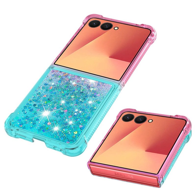 Skal För Samsung Galaxy Z Flip 7 Tonade Paljetter
