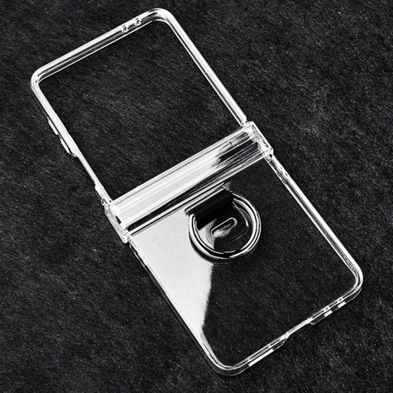 Skal För Samsung Galaxy Z Flip 7 Transparent Med Ringhållare