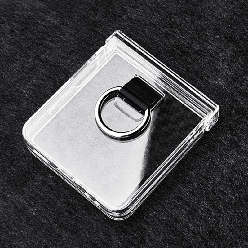 Skal För Samsung Galaxy Z Flip 7 Transparent Med Ringhållare