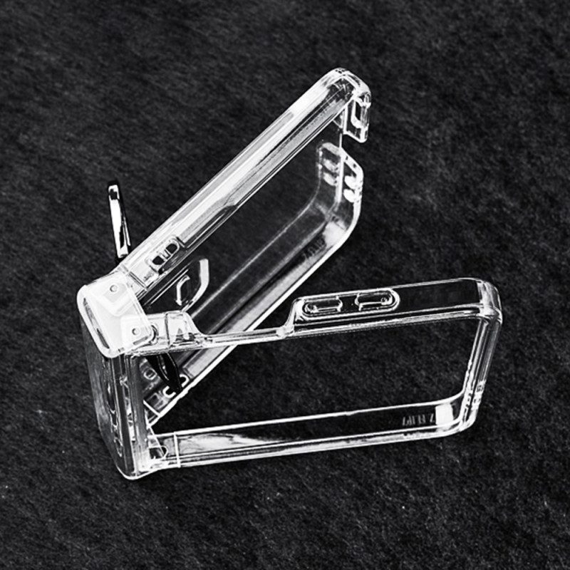 Skal För Samsung Galaxy Z Flip 7 Transparent Med Ringhållare