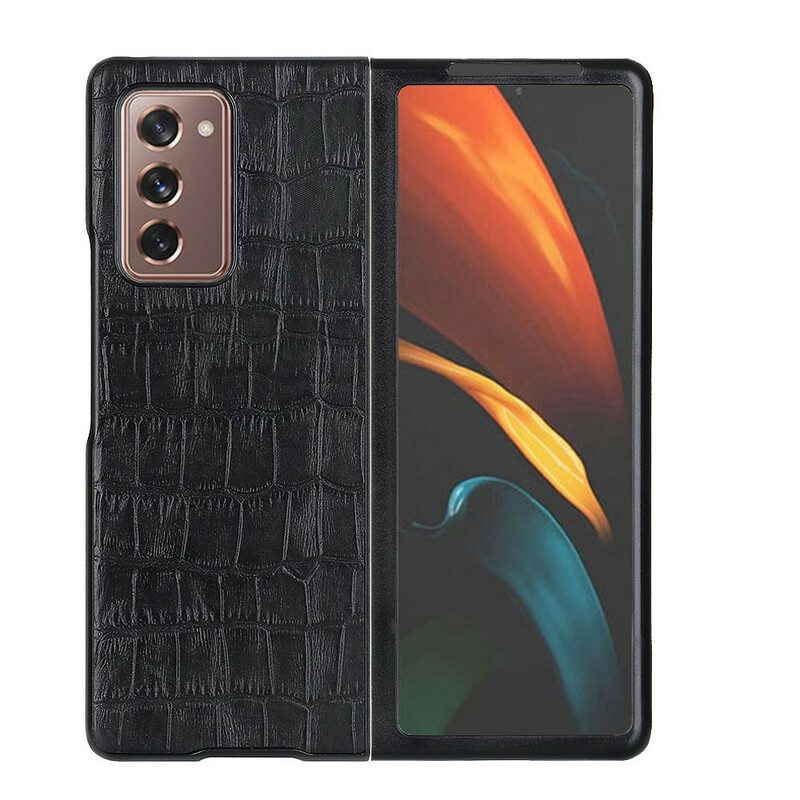 Skal För Samsung Galaxy Z Fold 2 Äkta Krokodilläder