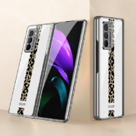 Skal För Samsung Galaxy Z Fold 2 Gkk Leopard Härdat Glas
