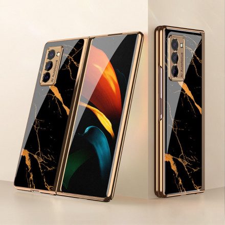Skal För Samsung Galaxy Z Fold 2 Gkk Marmor Härdat Glas
