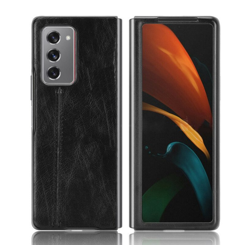 Skal För Samsung Galaxy Z Fold 2 Sömlädereffekt