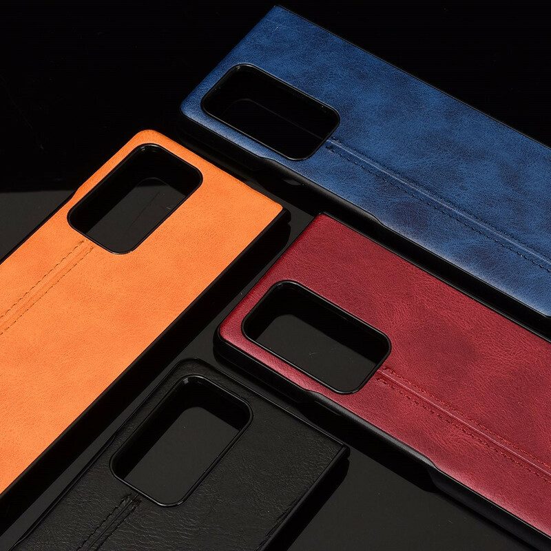 Skal För Samsung Galaxy Z Fold 2 Sömlädereffekt