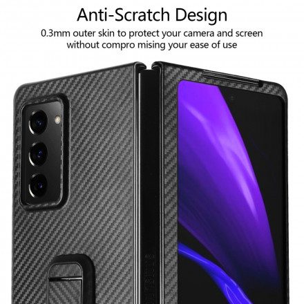 Skal För Samsung Galaxy Z Fold 2 Texturerad Med Handsfree-support