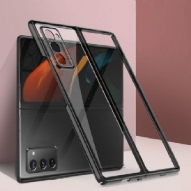 Skal För Samsung Galaxy Z Fold 2 Transparenta Metalliska Kanter Gkk