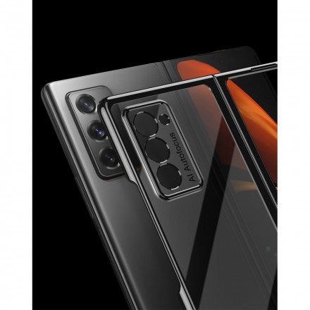 Skal För Samsung Galaxy Z Fold 2 Transparenta Metalliska Kanter Gkk