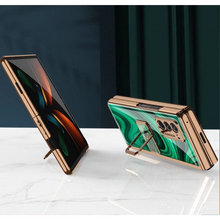 Skal För Samsung Galaxy Z Fold 2 Vintageklocka Och Gkk-fäste