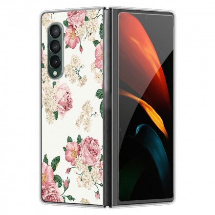 Skal För Samsung Galaxy Z Fold 3 5G Frihetsblommor