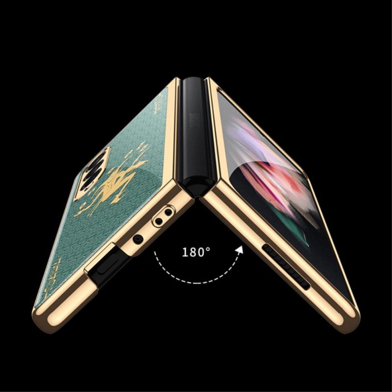Skal För Samsung Galaxy Z Fold 3 5G Gkk Texturerat Härdat Glas