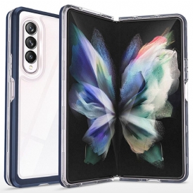 Skal För Samsung Galaxy Z Fold 3 5G Hybrid Transparenta Färgade Kanter