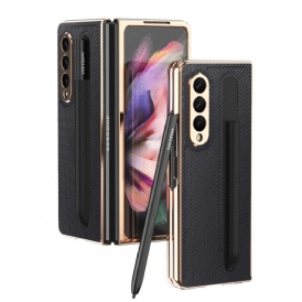 Skal För Samsung Galaxy Z Fold 3 5G Skyddsfodral Skärmskydd Och Pennhållare