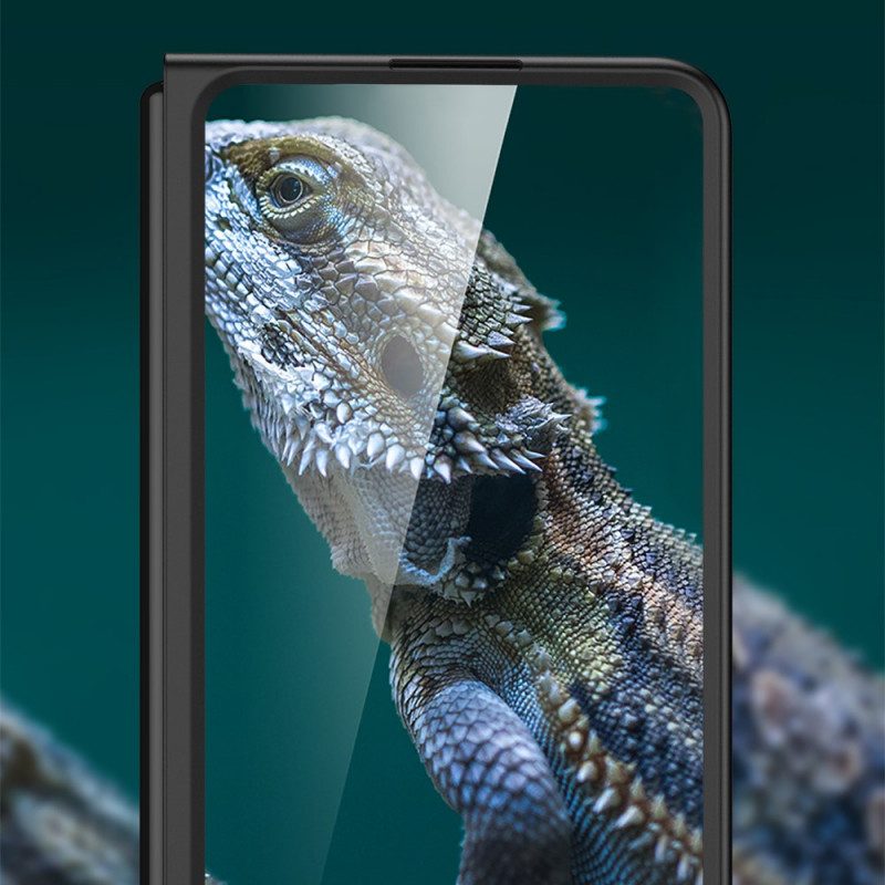 Skal För Samsung Galaxy Z Fold 3 5G Texturerad Baksida Och Skärmskydd Gkk