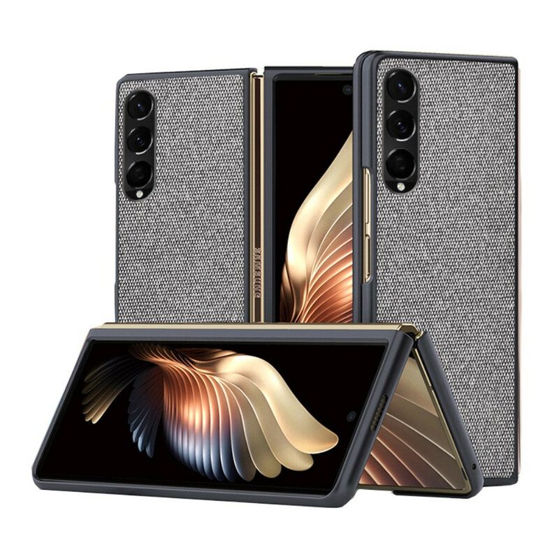 Skal För Samsung Galaxy Z Fold 3 5G Texturerad Lädereffekt