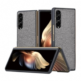 Skal För Samsung Galaxy Z Fold 3 5G Texturerad Lädereffekt