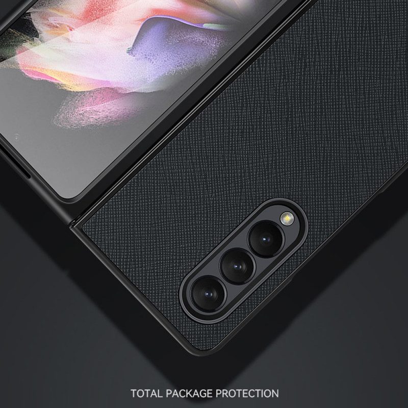 Skal För Samsung Galaxy Z Fold 3 5G Texturerat Konstläder Sulada