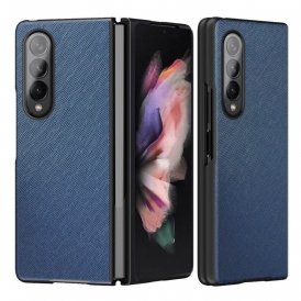 Skal För Samsung Galaxy Z Fold 3 5G Texturerat Läder