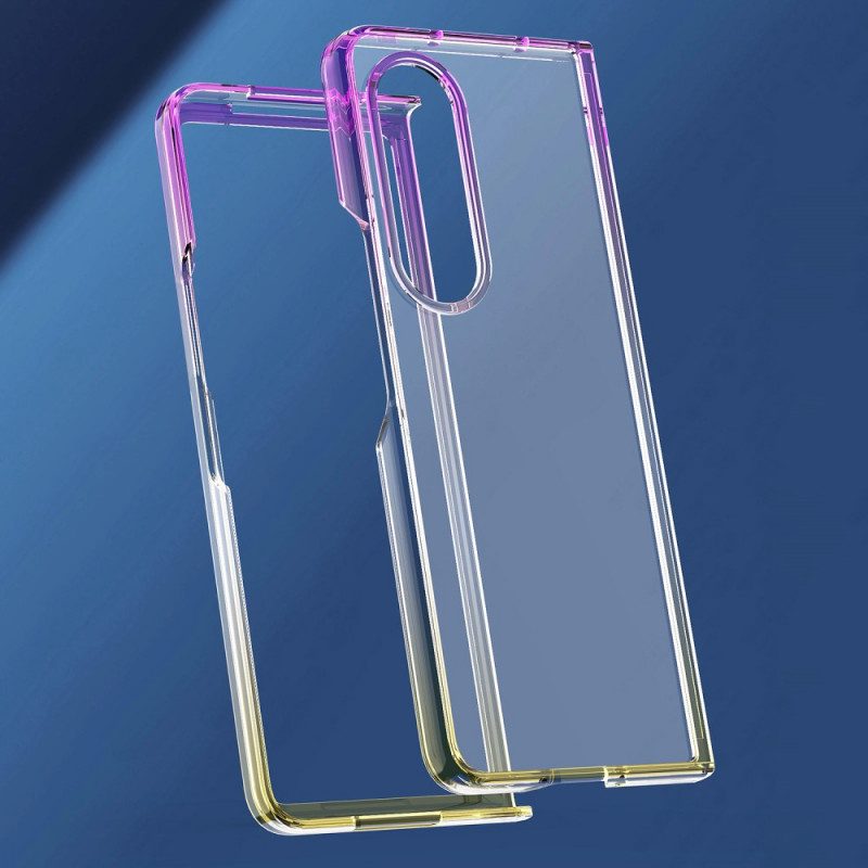 Skal För Samsung Galaxy Z Fold 3 5G Transparent Gradientfärg