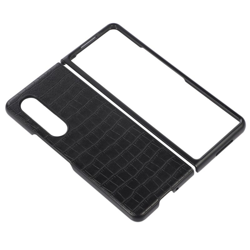 Skal För Samsung Galaxy Z Fold 4 Croc Konstläder