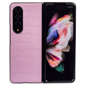 Skal För Samsung Galaxy Z Fold 4 Croc Präglad