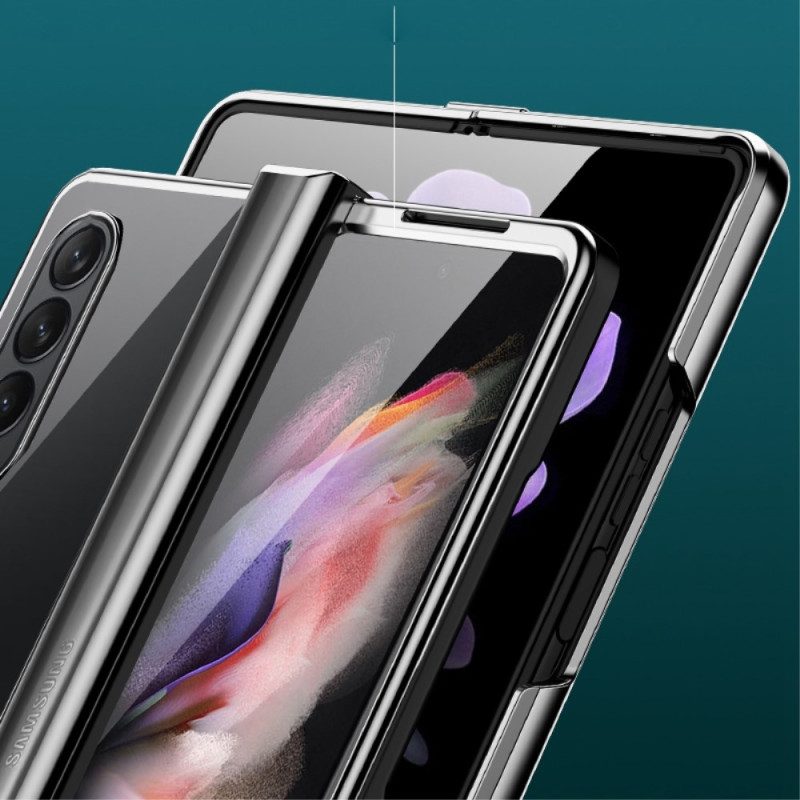 Skal För Samsung Galaxy Z Fold 4 Klar Metallisk Gångjärn