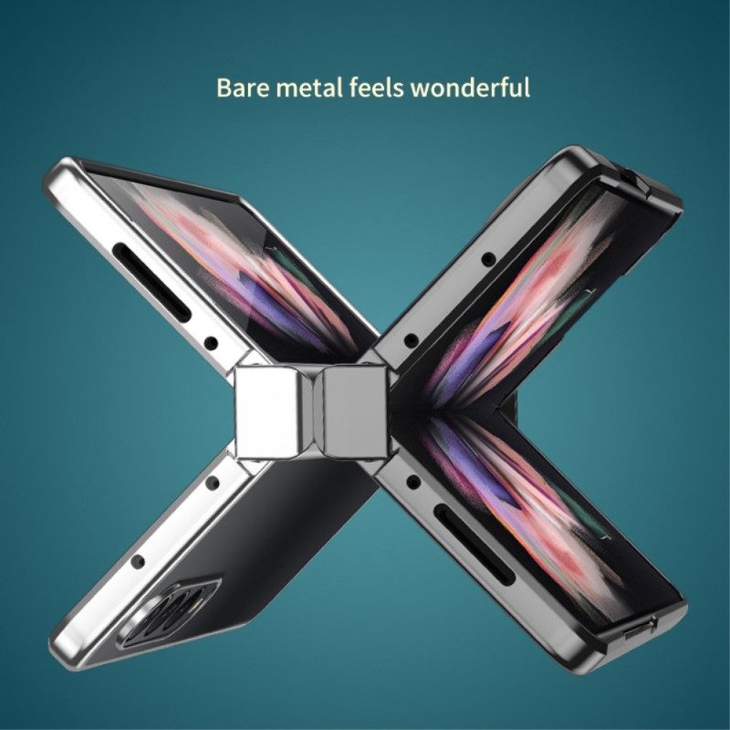Skal För Samsung Galaxy Z Fold 4 Klar Metallisk Gångjärn