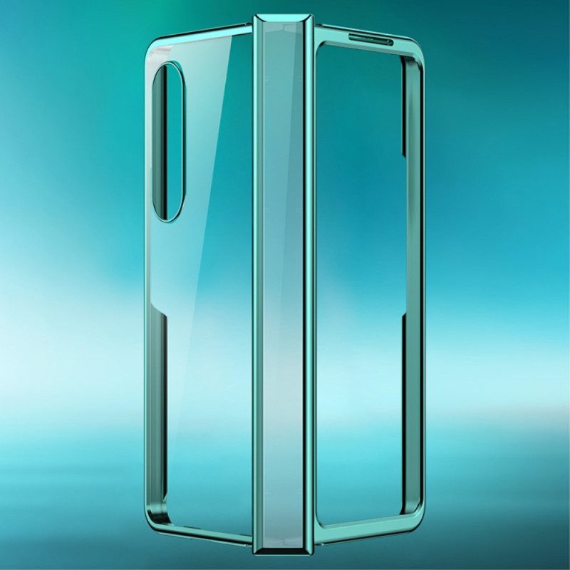 Skal För Samsung Galaxy Z Fold 4 Klar Metallisk Gångjärn