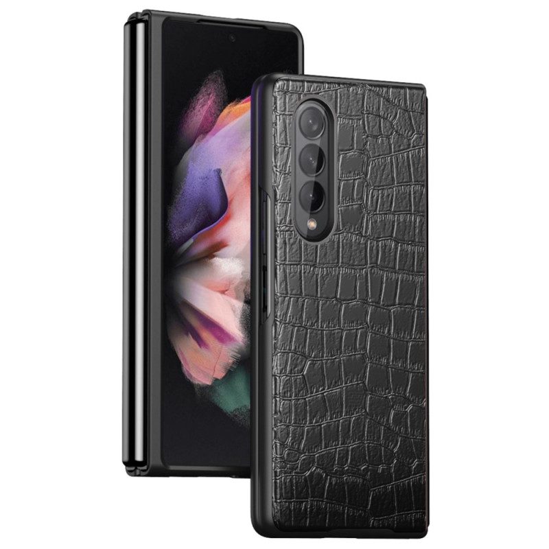 Skal För Samsung Galaxy Z Fold 4 Klassisk Croc