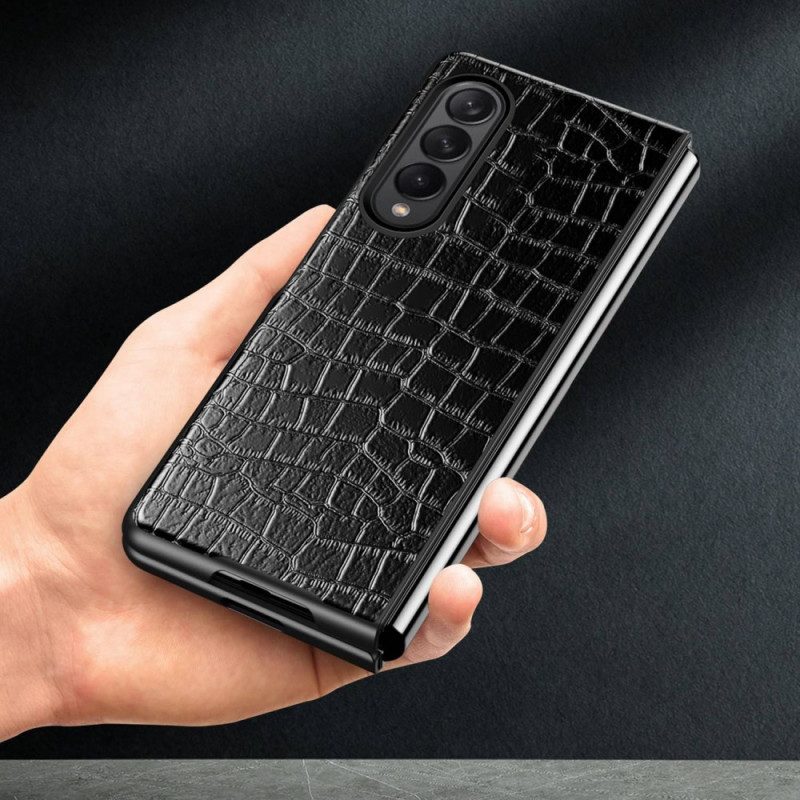 Skal För Samsung Galaxy Z Fold 4 Klassisk Croc