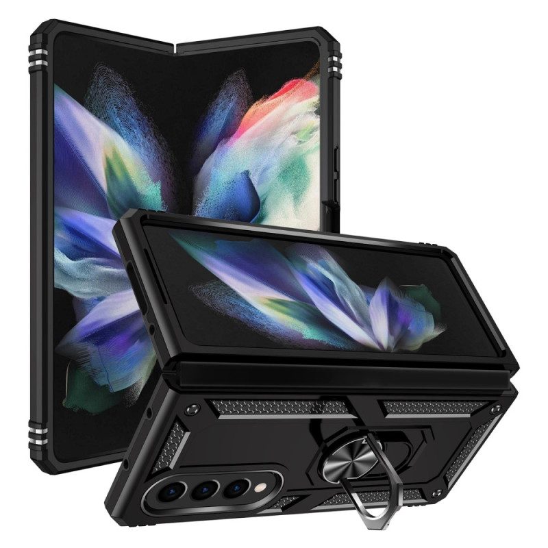 Skal För Samsung Galaxy Z Fold 4 Militär Rang Med Ring