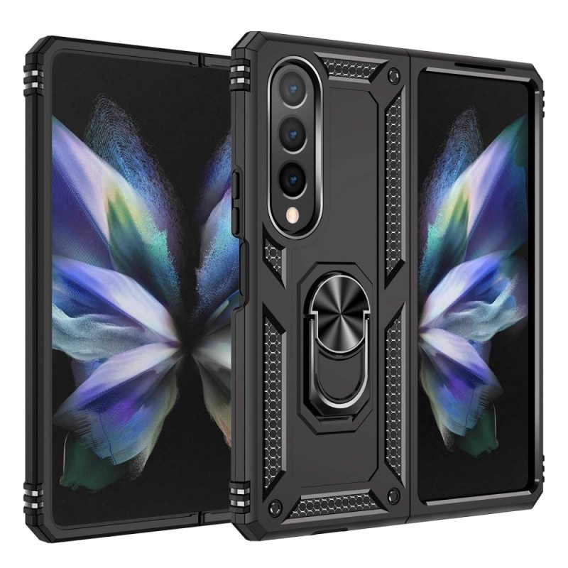 Skal För Samsung Galaxy Z Fold 4 Militär Rang Med Ring