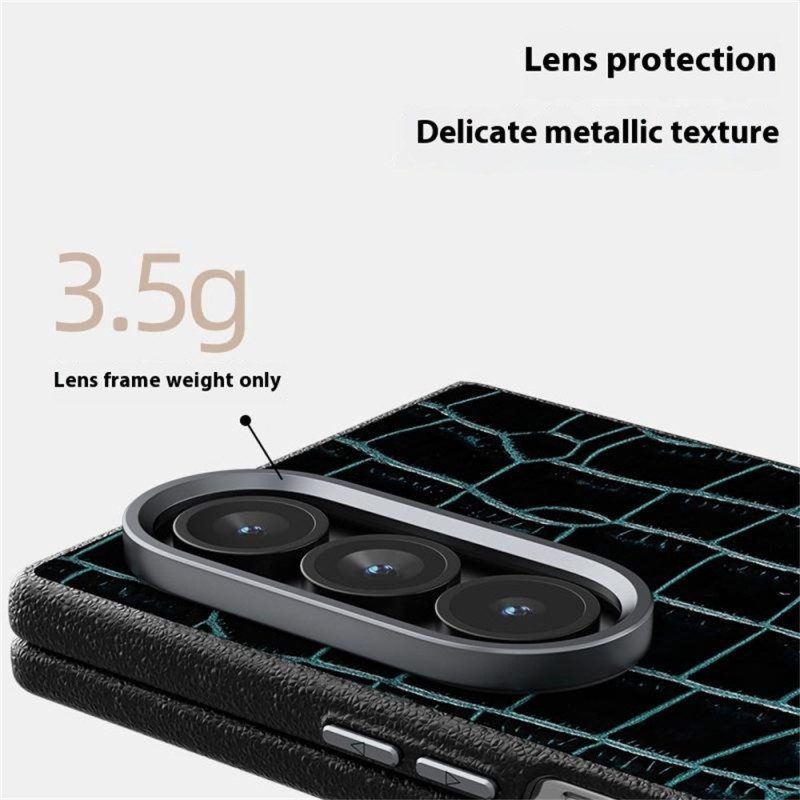 Skal För Samsung Galaxy Z Fold 7 Magsafe-kompatibel Krokodilmodell Abeel