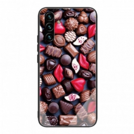 Skal Samsung Galaxy A13 5G / A04s Chokladhärdat Glas