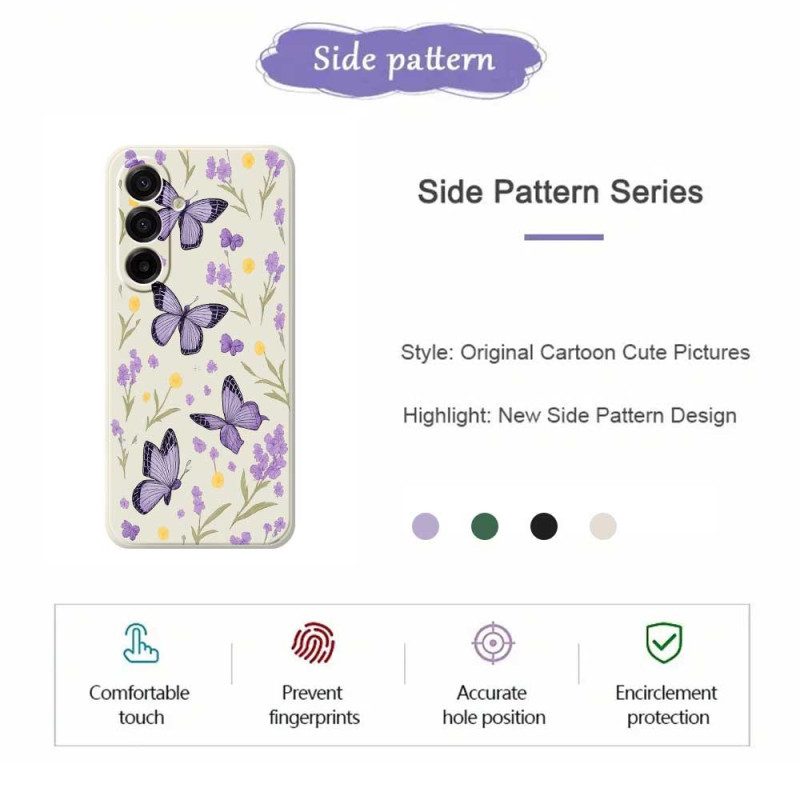 Skal Samsung Galaxy A17 4g / 5g Lila Fjärilar