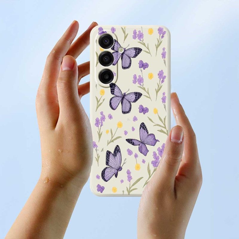 Skal Samsung Galaxy A17 4g / 5g Lila Fjärilar