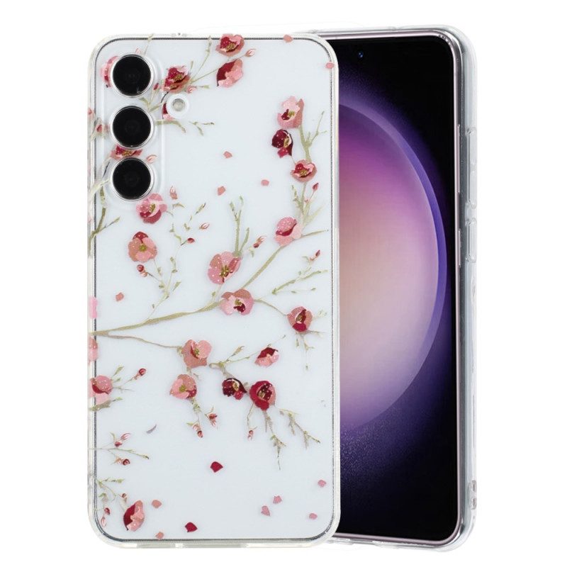 Skal Samsung Galaxy A17 4g / 5g Röd Blommig