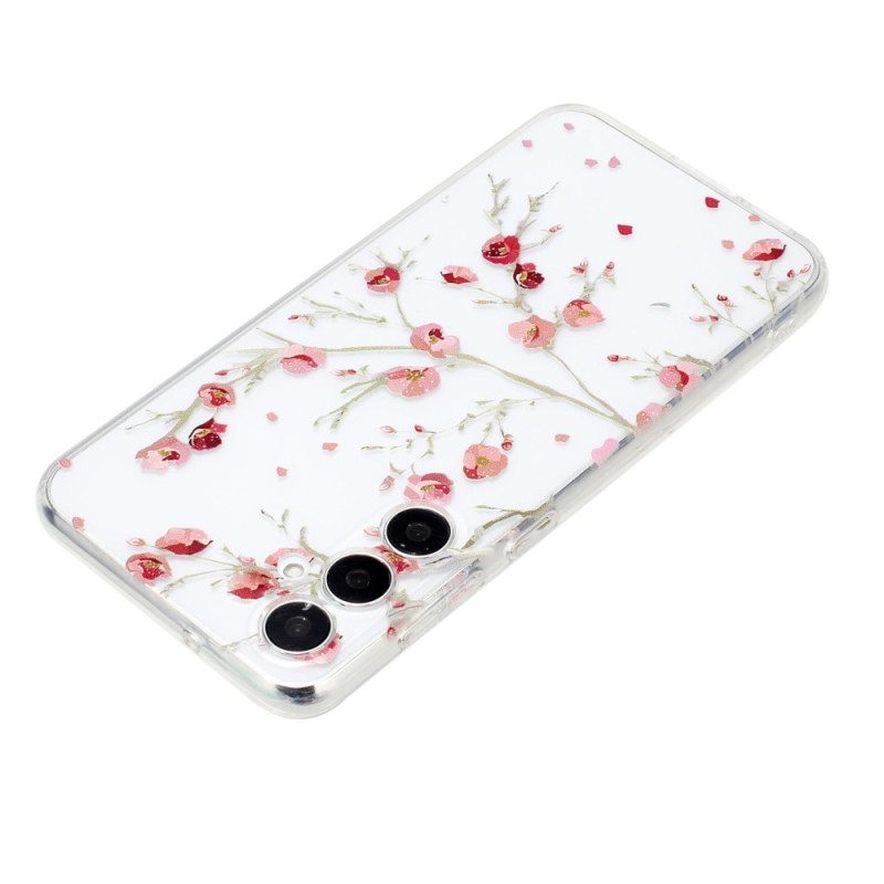 Skal Samsung Galaxy A17 4g / 5g Röd Blommig
